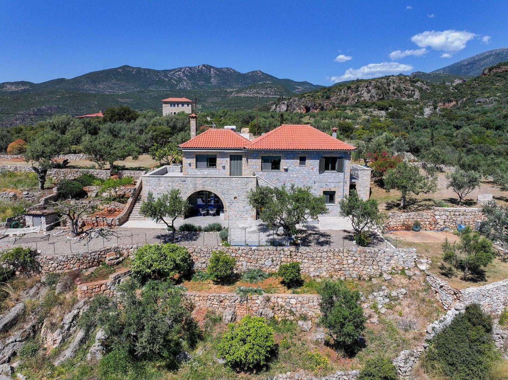 Athina'S Stone House In Kardamyli Villa Exterior foto